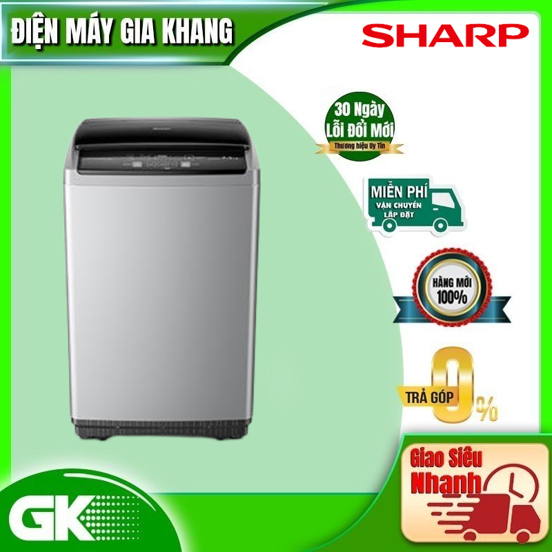 Máy giặt Sharp 7.5kg ES-Y75HV-S 5 chương trình giặt - Hàng chính hãng (Chỉ giao HCM)