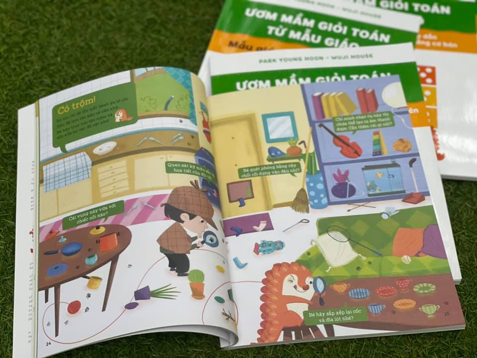 BỘ 6 TẬP ƯƠM MẦM GIỎI TOÁN TỪ MẪU GIÁO