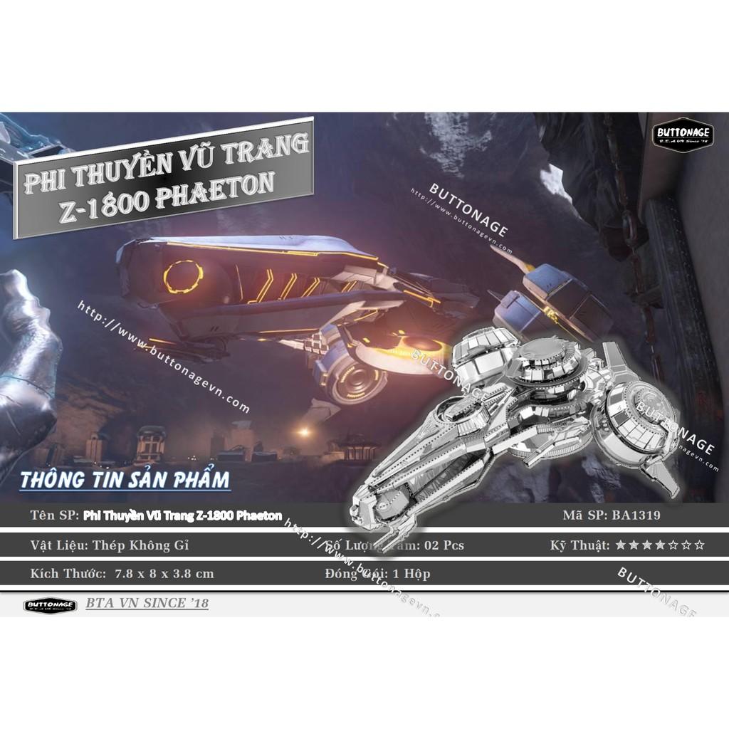 Mô Hình Lắp Ráp 3d Phi Thuyền Vũ Trang Z-1800 Phaeton