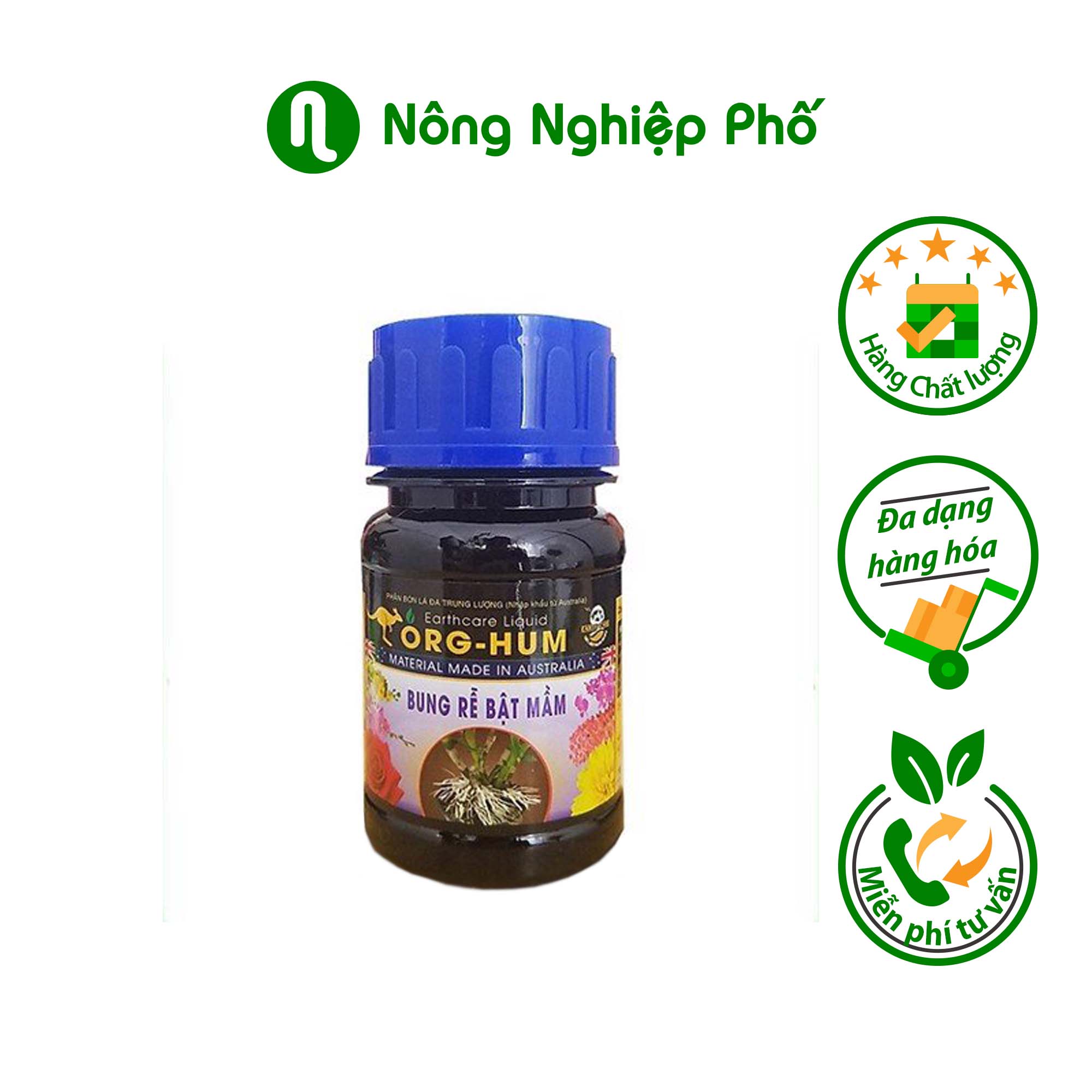 ORG-HUM PHÂN BÓN LÁ ĐA TRUNG LƯỢNG - GIÚP CÂY TRỒNG BUNG RỄ BẬT MẦM