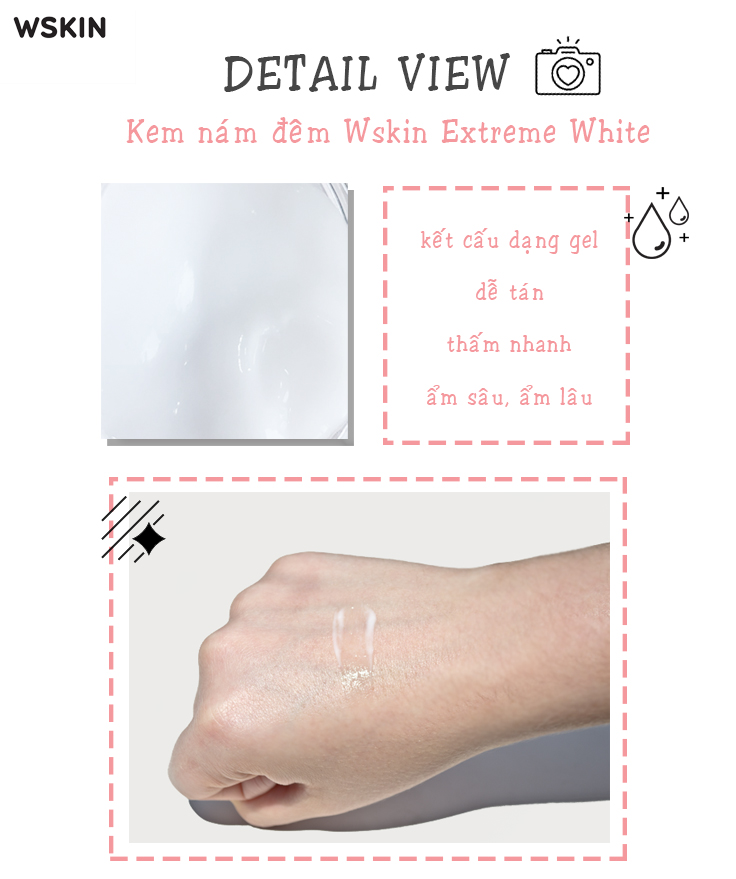 KEM DƯỠNG GIẢM THÂM NÁM, TÁI TẠO PHỤC HỒI, TRẮNG DA WSKIN Elixir White - Reset Bringtenist