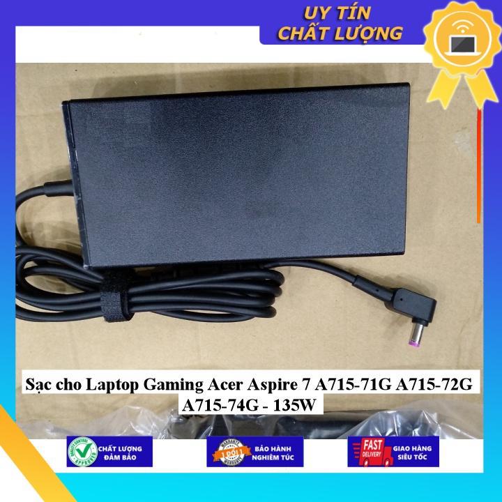 Sạc cho Laptop Gaming Acer Aspire 7 A715-71G A715-72G A715-74G - 135W - Hàng Nhập Khẩu New Seal