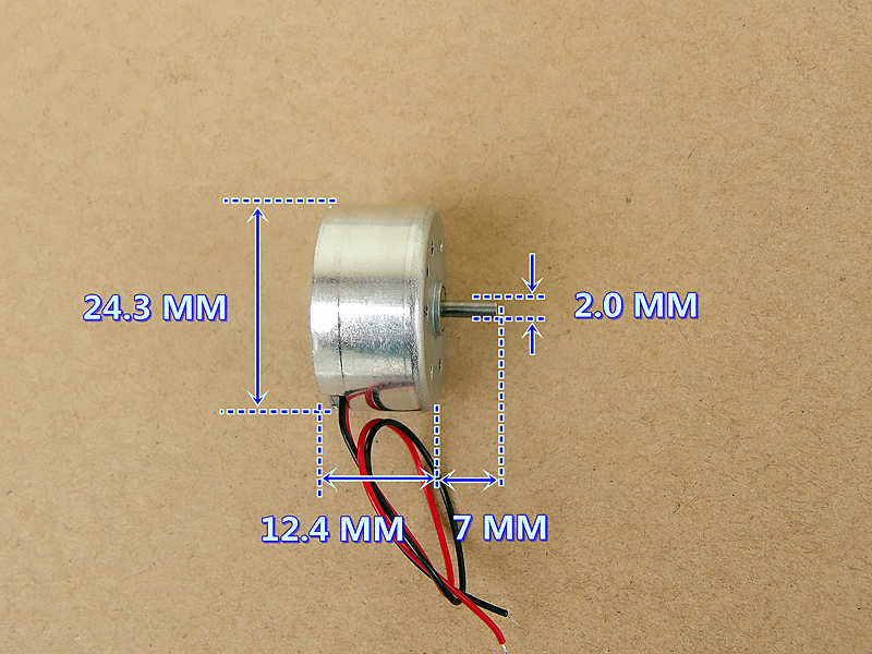 Bộ 3 động cơ motor mô tơ mini DC 300 dòng điện nhỏ 54MA điện áp 3V-5V mô men xoắn lớn tốc độ 9000 vòng phút - LK0042