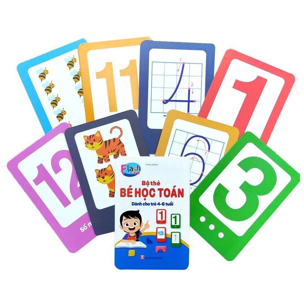 Bộ Thẻ Flashcard Bé Học Toán Cho Bé Từ 4 Đến 6 Tuổi Nhận Biết Con Số