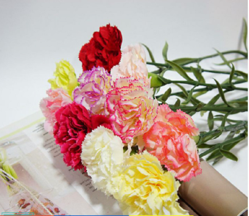 Hoa Giả Hoa Lụa -Combo 10 cành  HOA CẨM CHƯỚNG - 1 Cành 1 Bông Dài 69cm