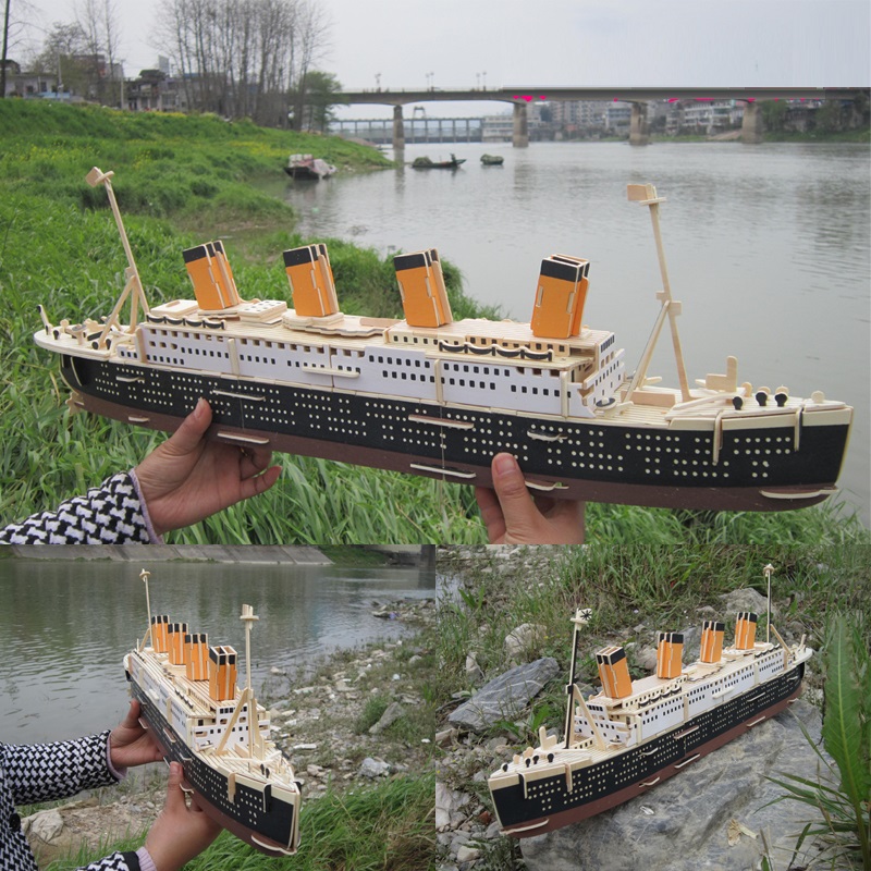 Đồ chơi lắp ráp gỗ 3D Mô hình Tàu R.M.S Titanic