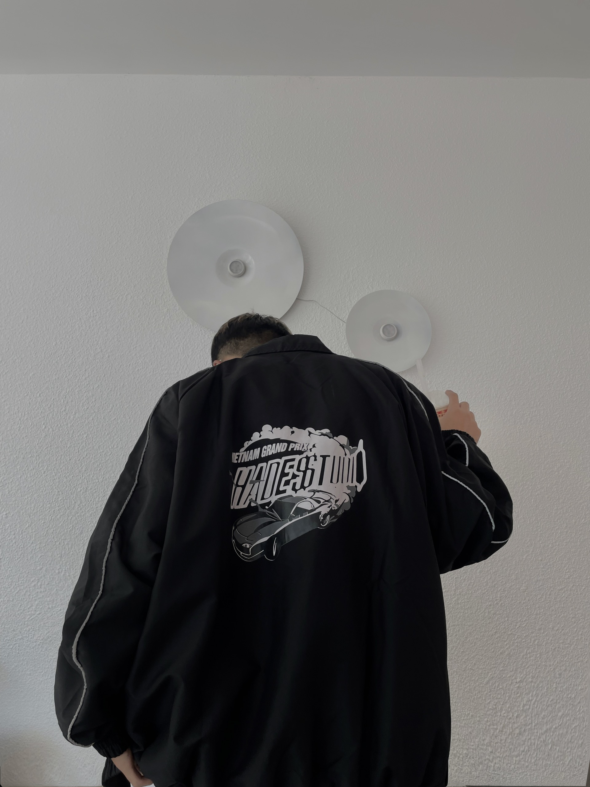 Áo khoác dù local brand unisex mẫu HADES THÊU PHẢN QUANG unisex form rộng - Gin Store