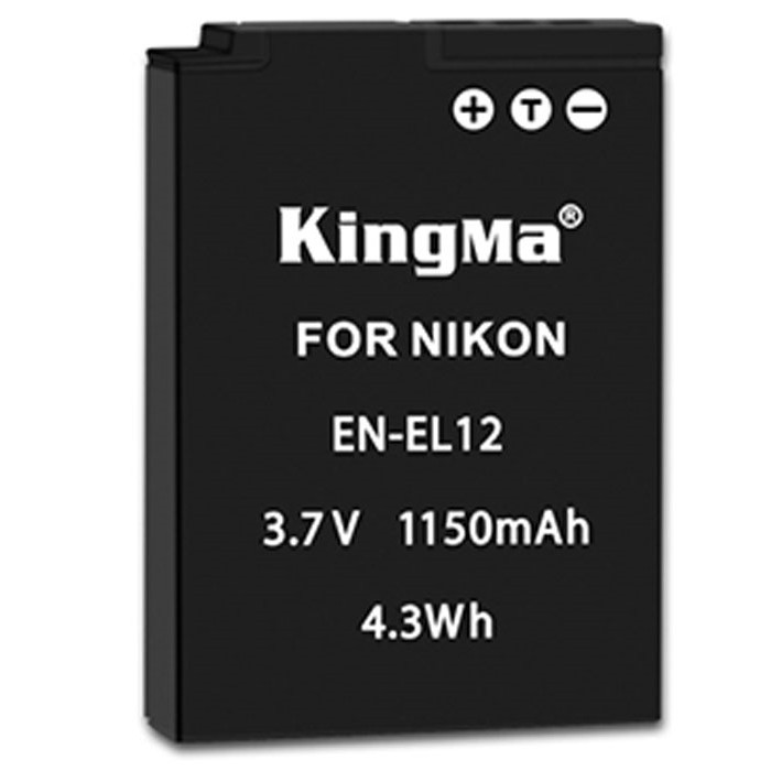 Combo pin sạc Kingma cho Nikon EN-EL12, Hàng chính hãng