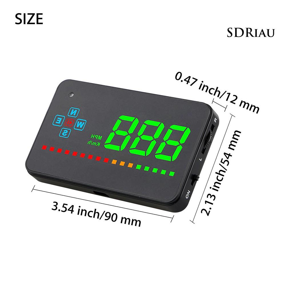Bộ Hiển Thị Tốc Độ Trên Kính Chắn Gió Có Cổng Sạc Usb Kèm Phụ Kiện Cho Xe Hơi