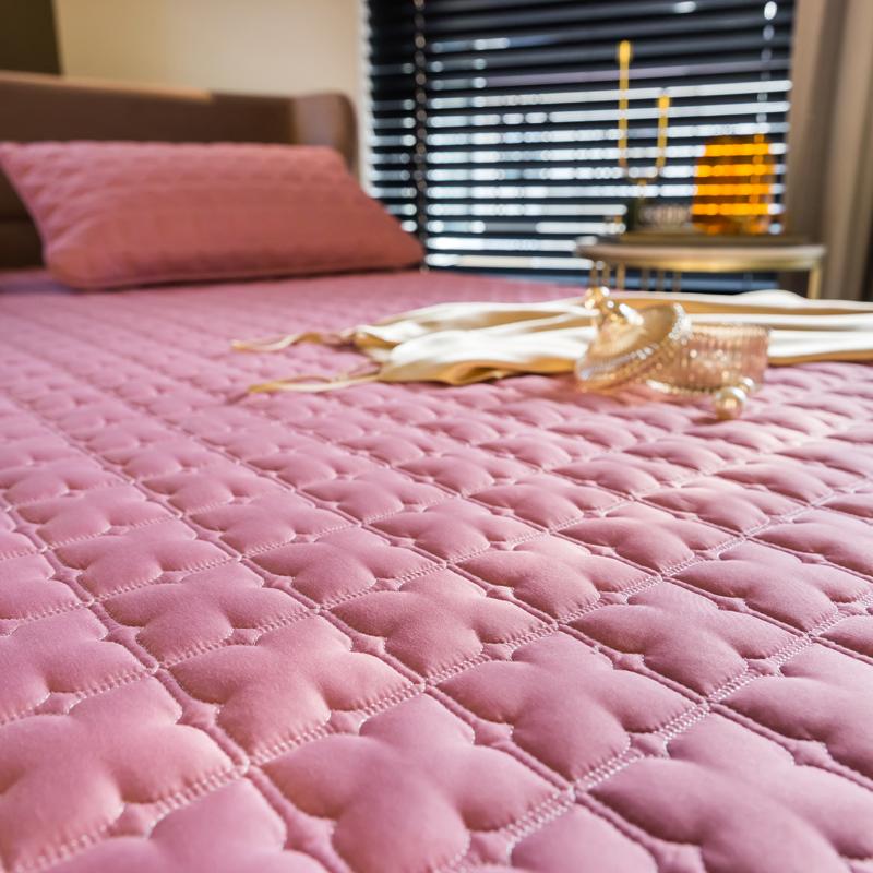 100% Cotton Vỏ Gối Có Thể Giặt Đồng Màu Nệm Cotton Dập Nổi Mền Chần Gòn Vua Tấm Bảo Vệ Nệm Chống Chi Ga Giường