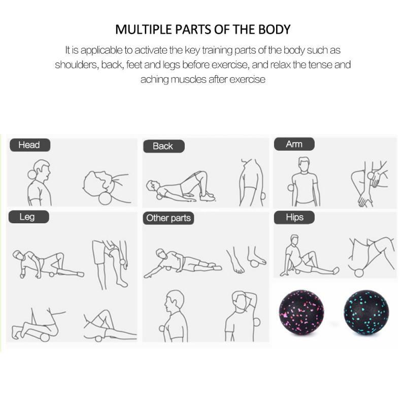 Myofascial Peanut Massage Ball High Density Lacrosse Ball Training Body Fascia Roller Yoga Gym Relaxing Exercise Equipment