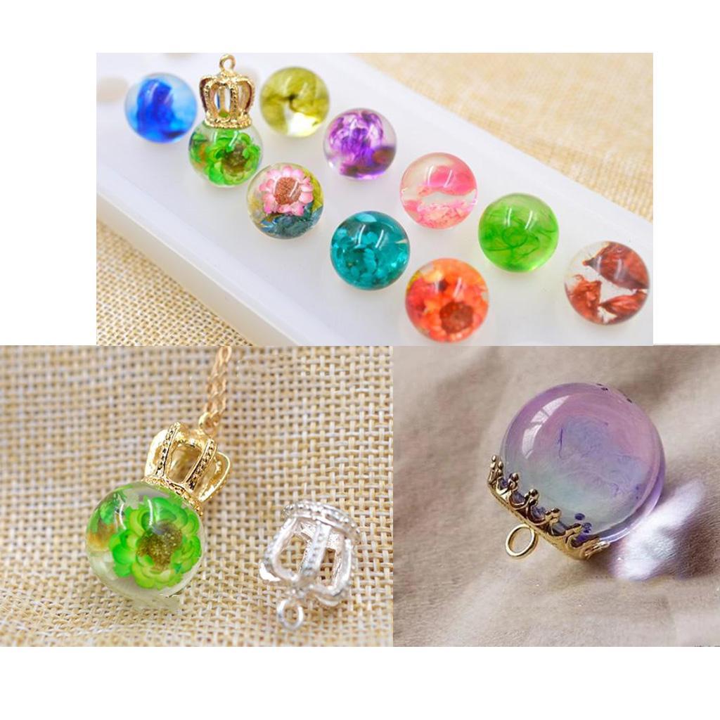 1 Pieces Flat Top Round Ball Jewelry Making Soap Candle Resin