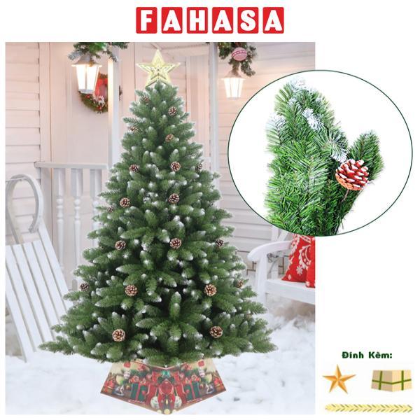 Cây Thông Noel Đầu Nhọn Phun Sơn Gắn Trái Thông 180 cm - Cây Treo - Chaang Chiia LP-TP-6