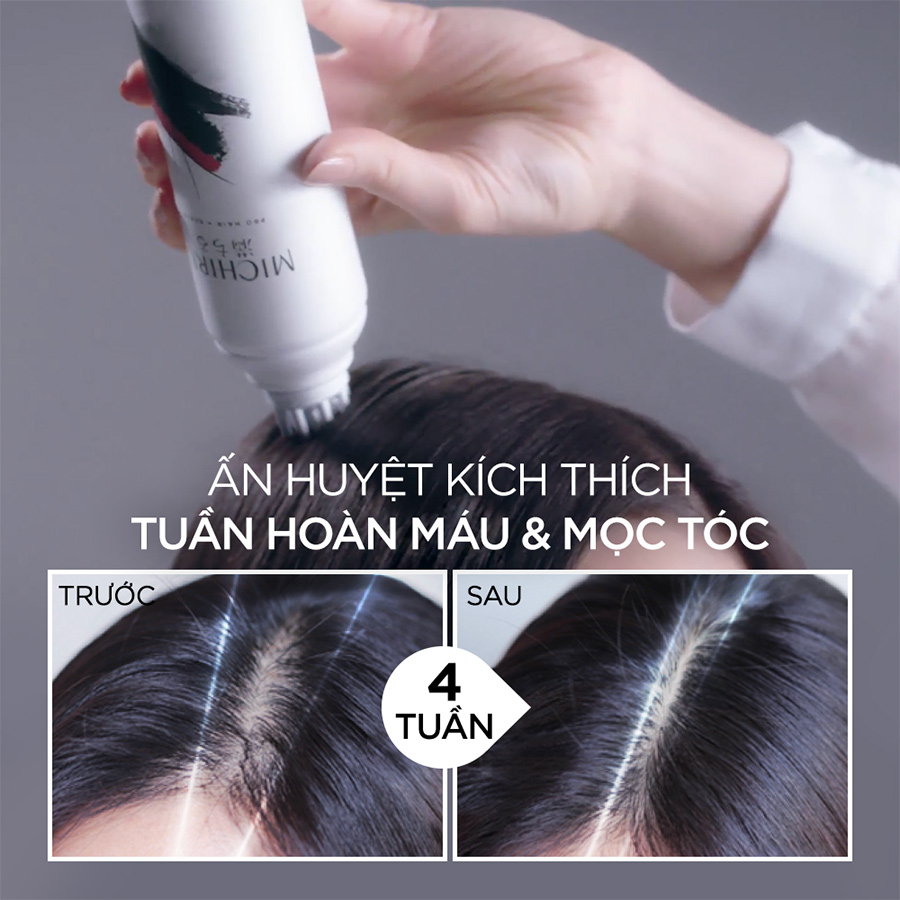 Tinh Chất Ngăn Rụng Tóc Tonic Michiru, Với Thiết Kế Hỗ Trợ Mát Xa Tăng Hiệu Quả Thẩm Thấu Dưỡng Chất, Ngăn Rụng Tóc 130g