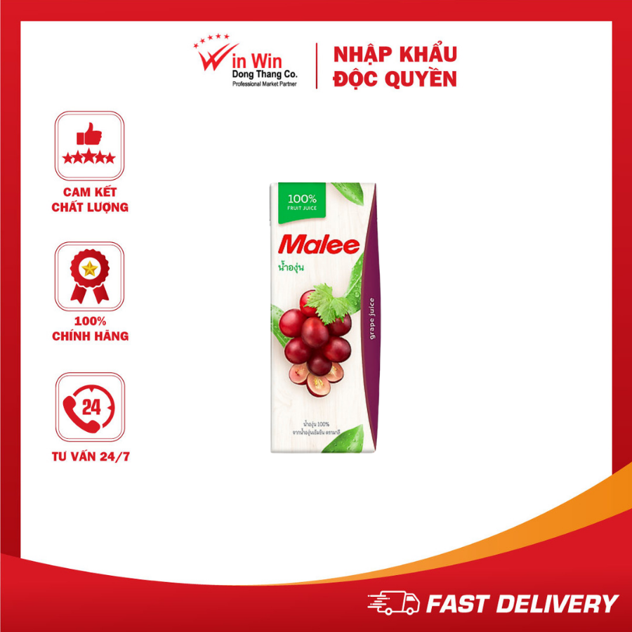Nước Ép Nho Malee 200ml (Thái Lan)