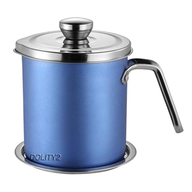 Bộ 2 Hộp Đựng Dầu Mỡ 1.6l / 2l Bằng Thép Không Gỉ Dung Tích 1.6l