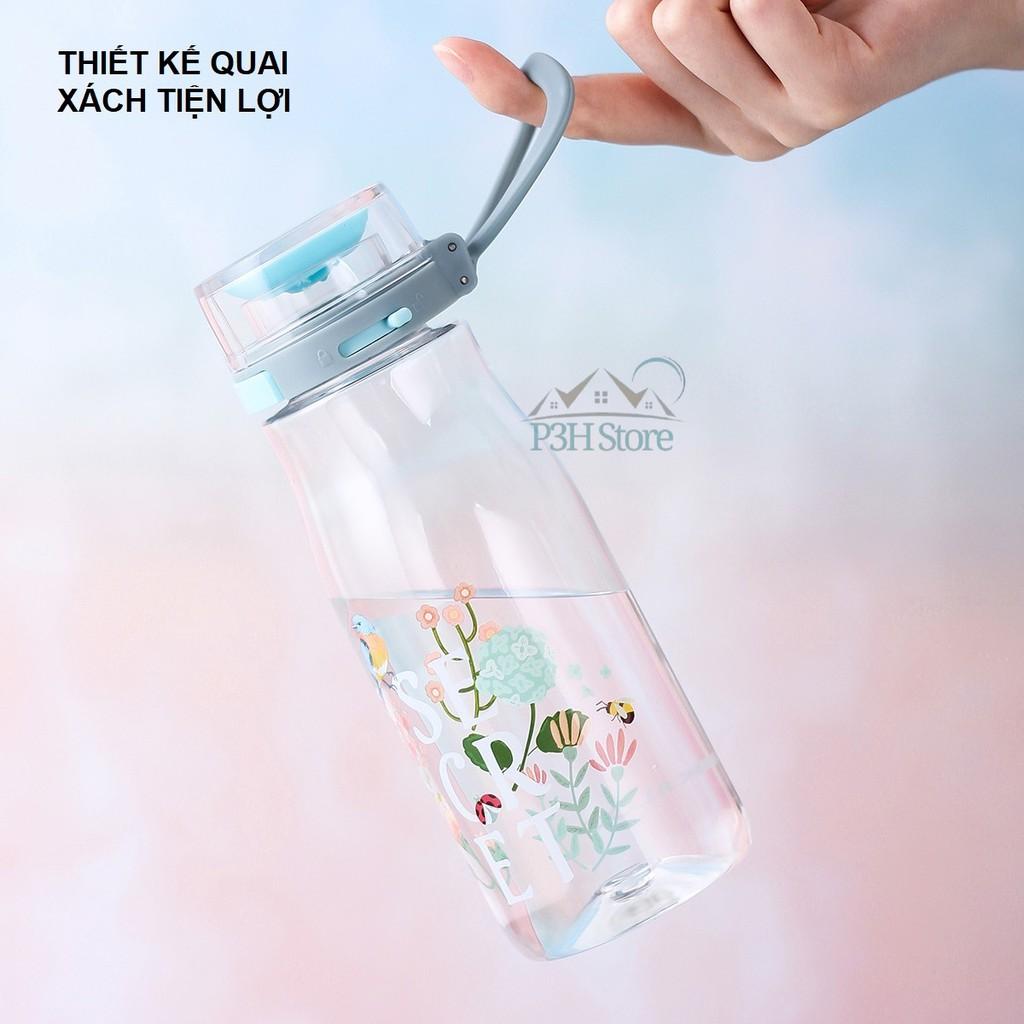 Bình Nước nhựa Tritan Lock&Lock One Touch dung tích 500ml ABF687