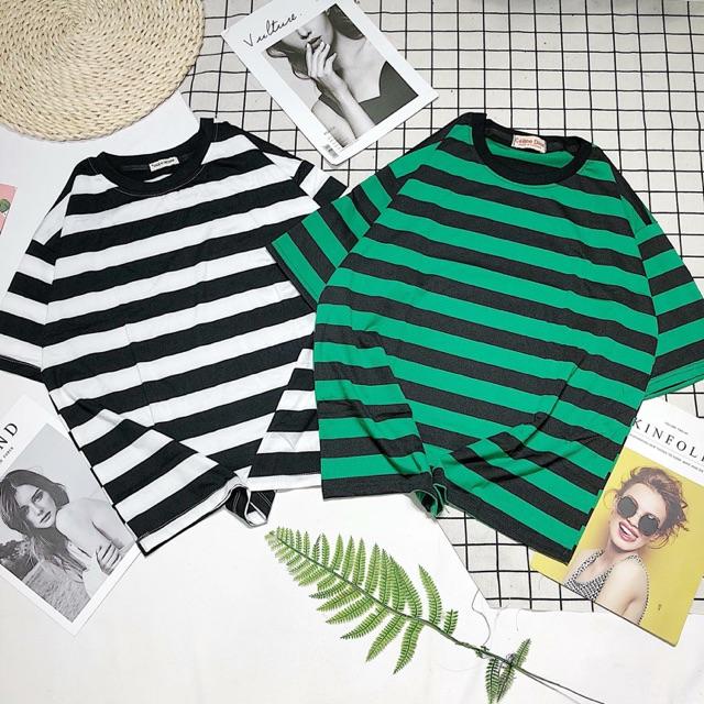 Áo thun sọc tay lỡ