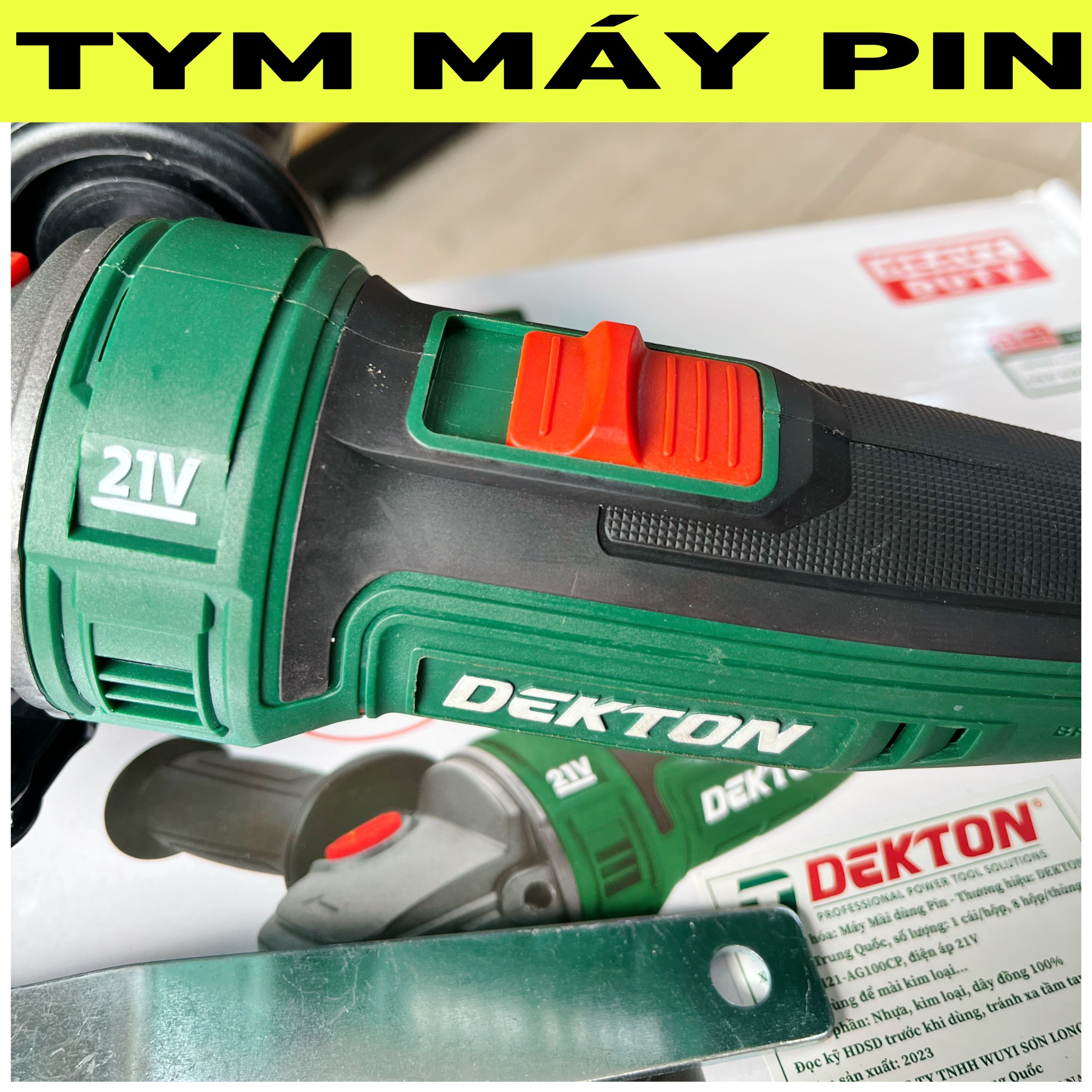 Máy mài góc pin Dekton M21-AG100CP – tym máy pin