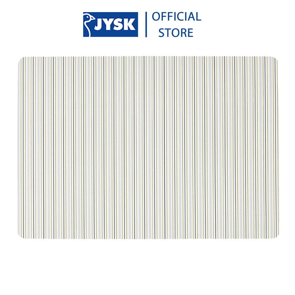 Tấm lót đĩa | JYSK Flora | PVC | sọc xanh | R30xD43cm