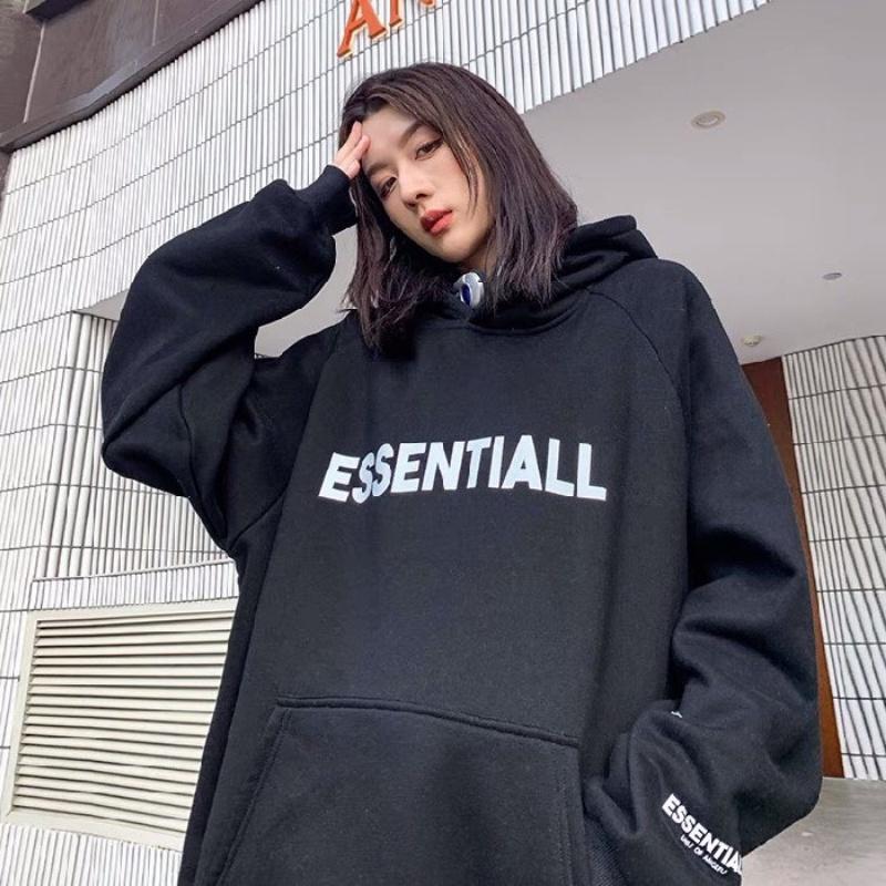 Áo hoodie nữ nam nỉ ngoại cao cấp da cá unisex form rộng có mũ ulzzang hàn quốc cặp đôi local brand cute zip ESS