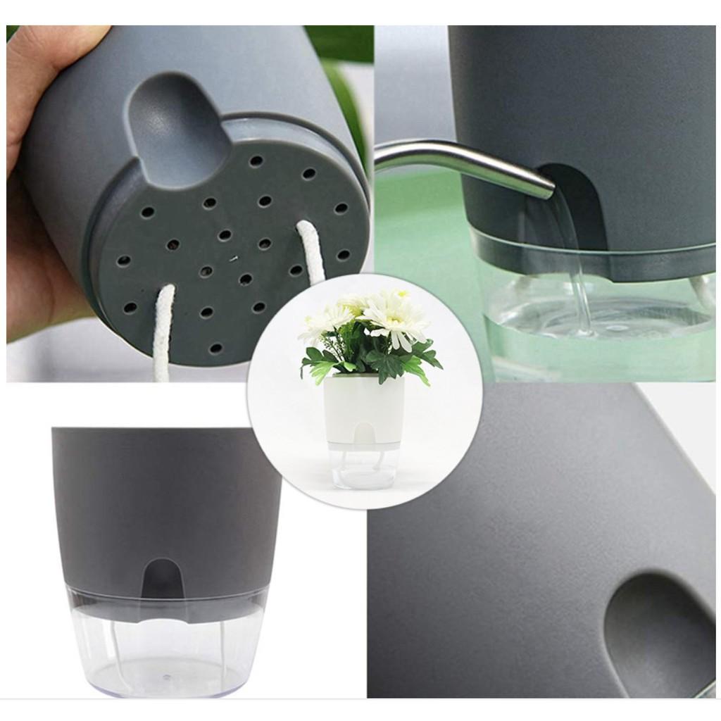 Chậu Trồng Cây Thông Minh Tự Tưới Nước Decor Văn Phòng, Phòng Làm Việc Siêu HOT