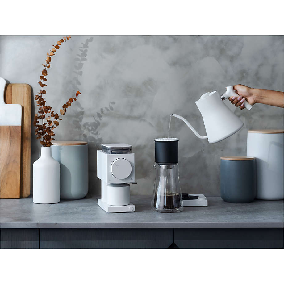 Máy Xay Cà Phê Fellow Ode Brew Grinder Matte White - Xay từ pour over, Aeropress, French press, cold brew - 220V - [ Hàng Chính Hãng - BH 1 năm ] - Standard Brew Burrs