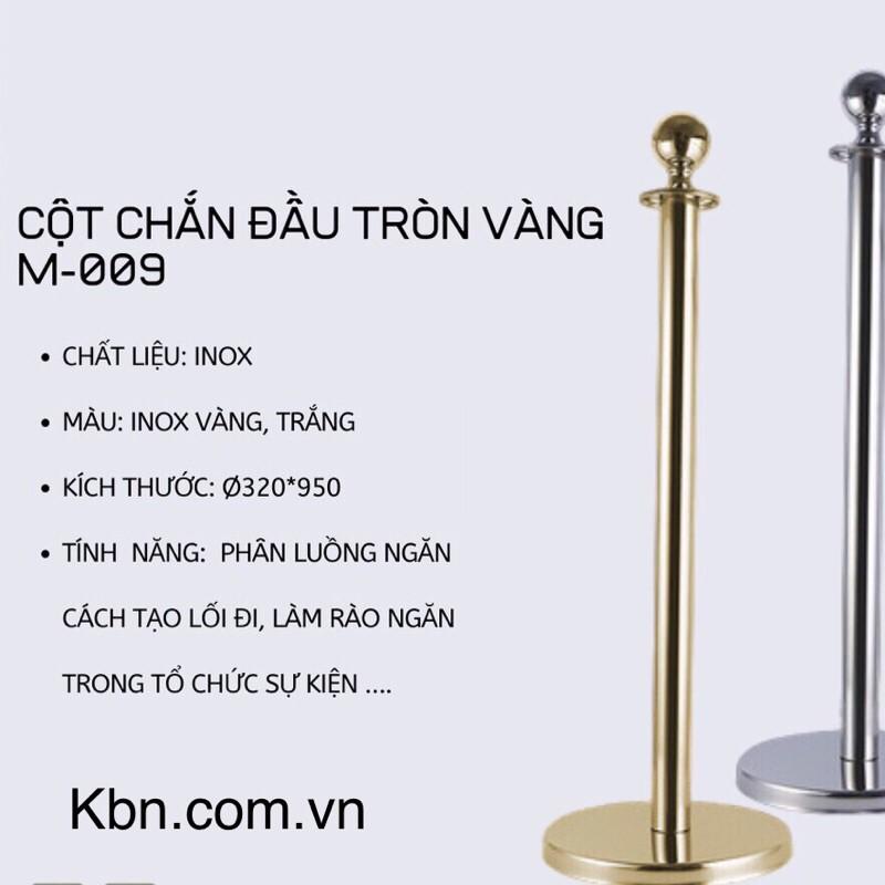 cột chắn inox đầu tròn