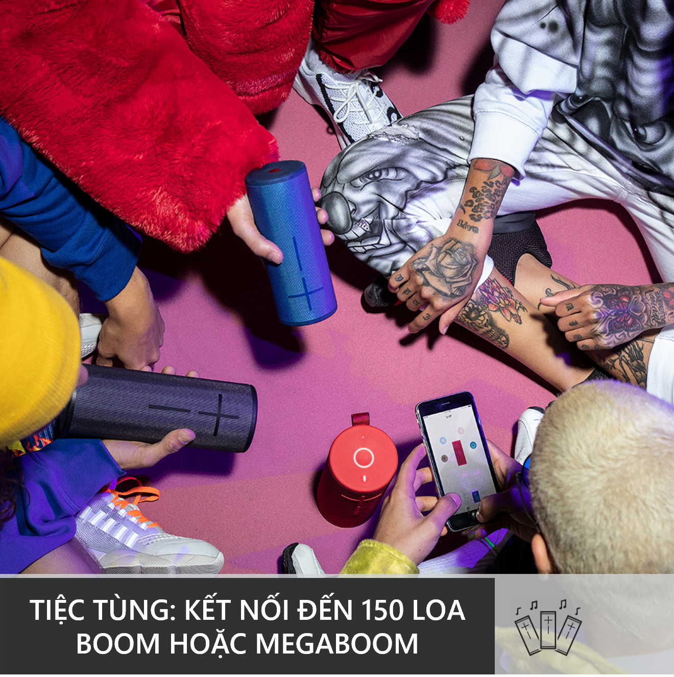 Loa di động Bluetooth Ultimate Ears BOOM 3 - âm thanh sống động 360 độ, kháng nước và bụi IP67, không dây 45m - Hàng chính hãng
