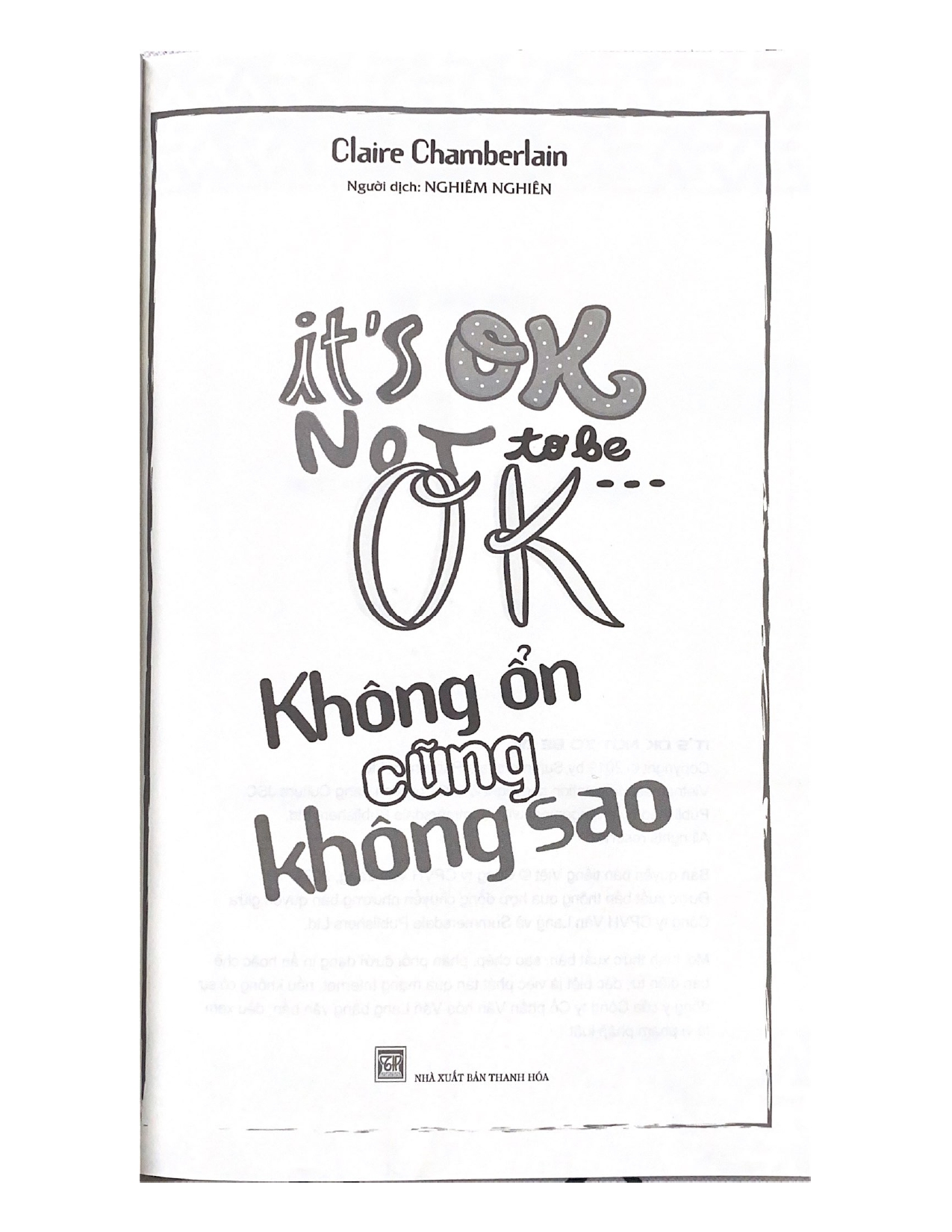 Không Ổn Cũng Không Sao (It's Ok Not To Be ... Ok)