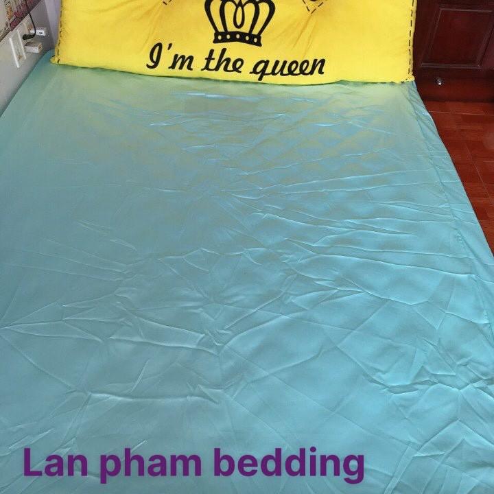 Drap Giường Ga Giường Lẻ Phi Lụa Mát Mịn - Xanh Ngọc