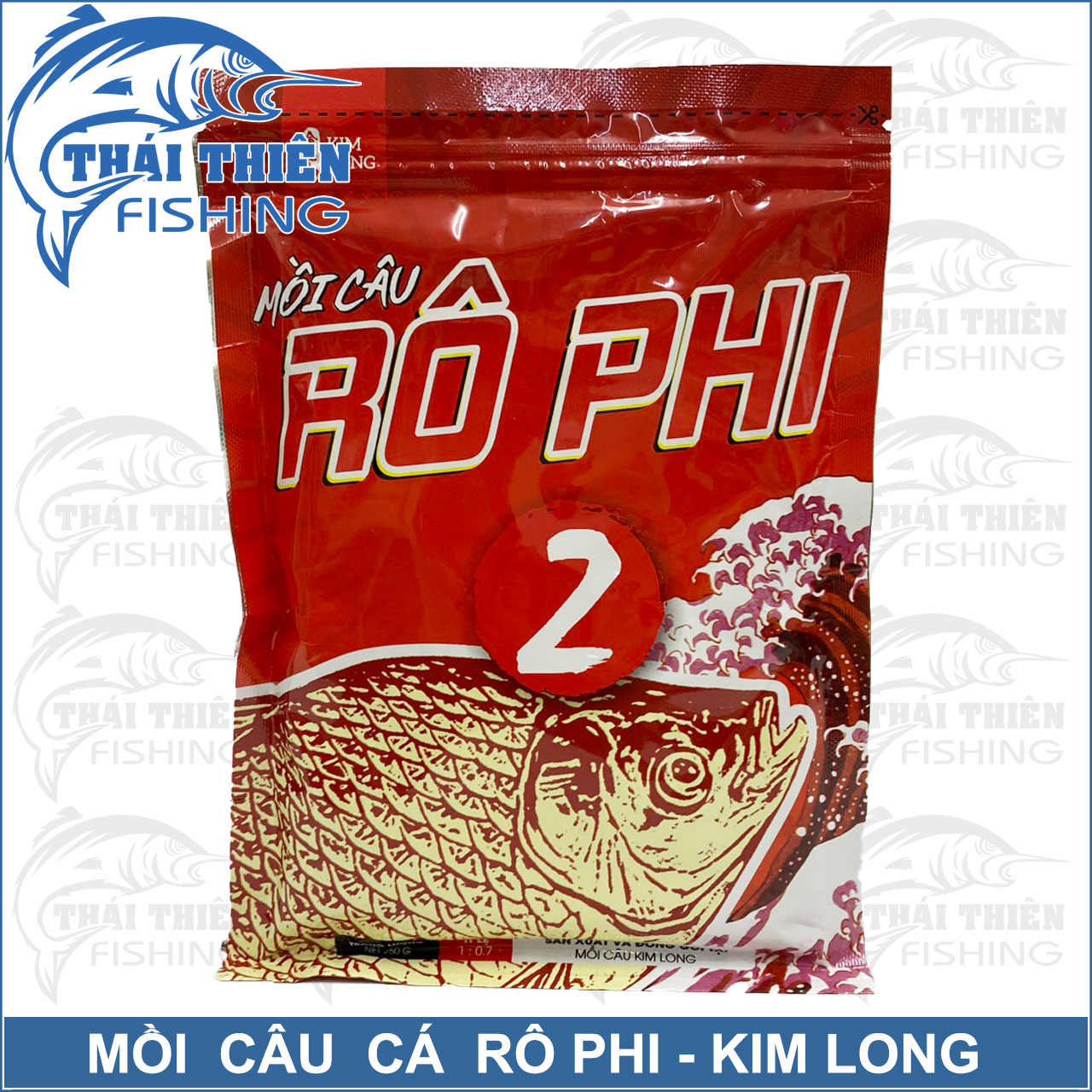 Mồi Câu Rô Phi Kim Long Số 1, 2 Gói 250g Dùng Câu Cá Sông Tự Nhiên, Hồ Dịch Vụ