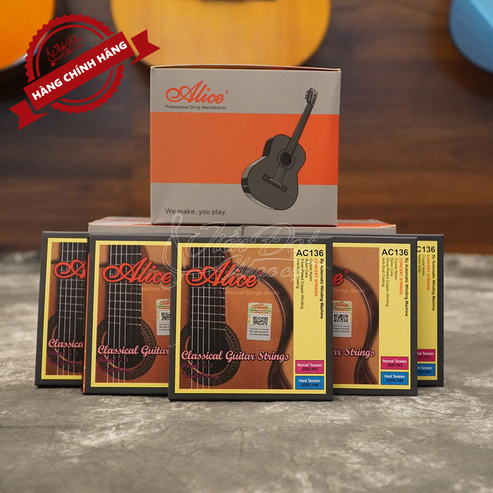 Bộ Dây Đàn Guitar Classic Alice AC136 - Hàng Chính Hãng