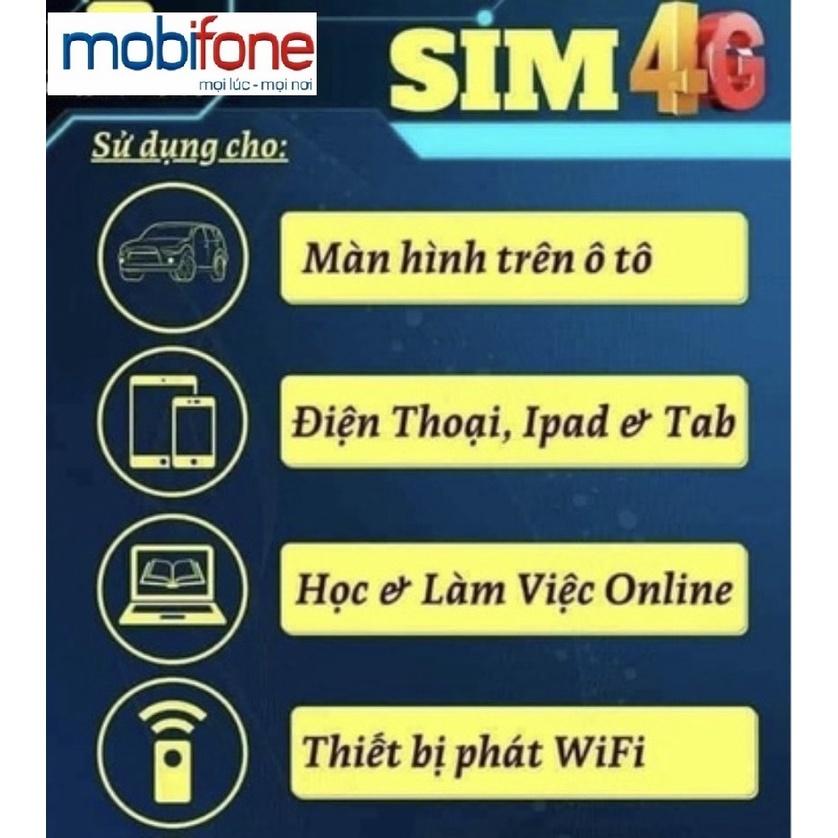 Sim 4G Mobifone 12G100 có ngay 100G/tháng sử dụng 12 tháng ko cần nạp tiền, dùng toàn quốc- Hàng chính hãng