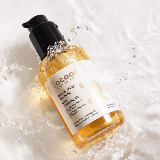 Dầu Tẩy Trang Tinh Dầu Hoa Hồng Chưng Cất The Cocoon Rose Cleansing Oil