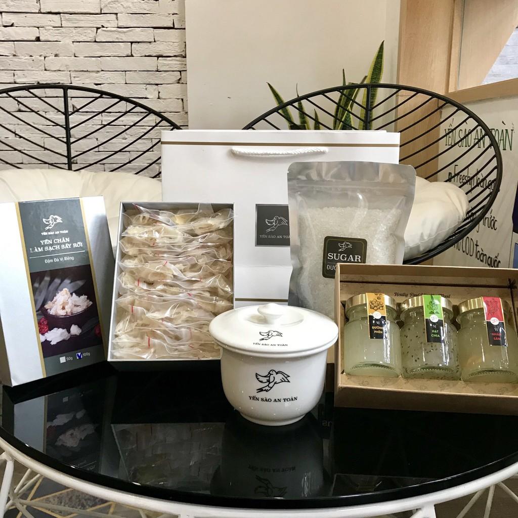Combo 6 hũ 70ml yến chưng sẵn vị Sữa Tươi từ tổ yến Khánh Hoà, Yến Sào An Toàn