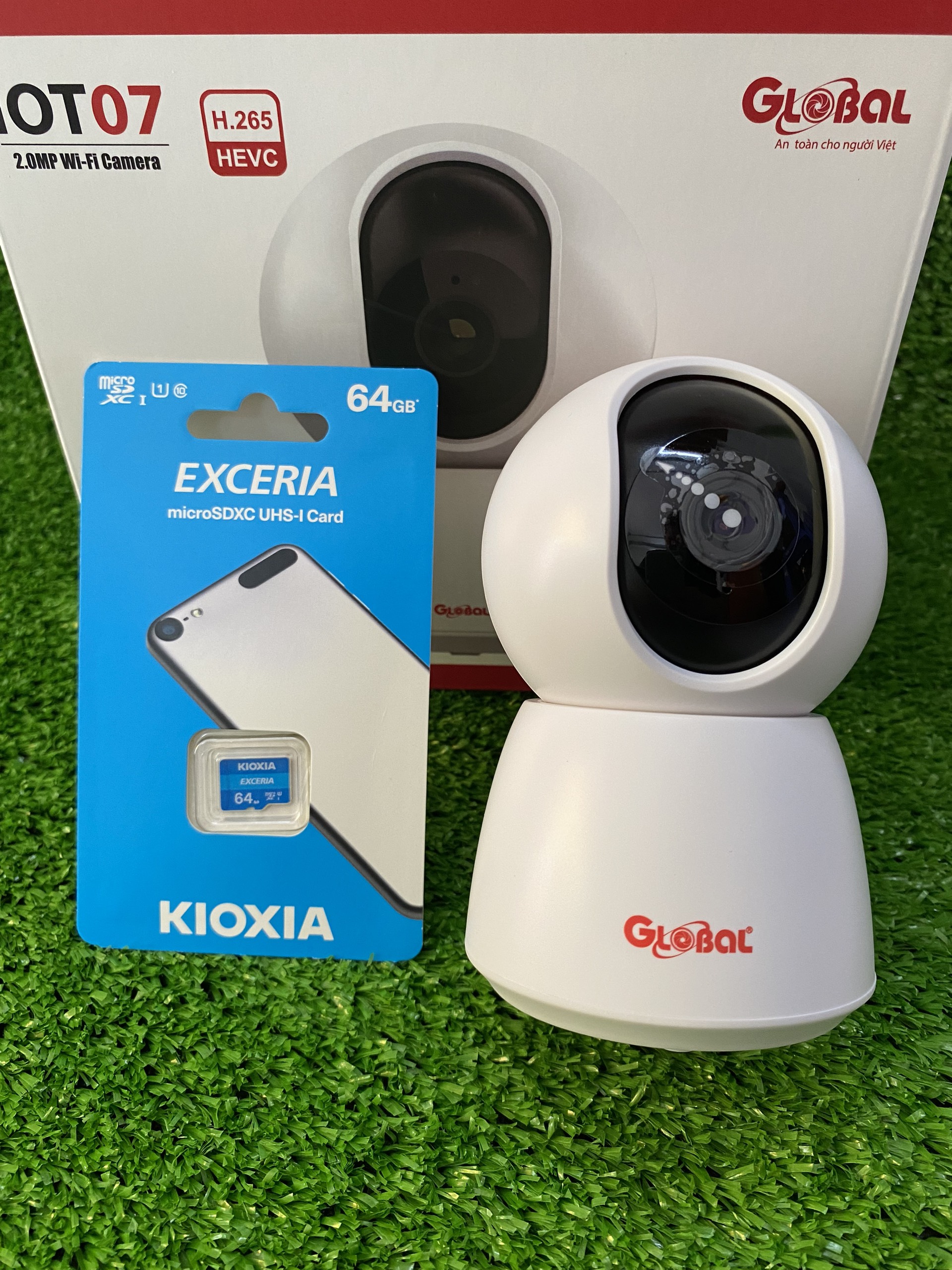 Camera IP Wifi 2.0MP Full HD GLOBAL IOT 07, Xoay 360, Đàm thoại 2 chiều, Theo dõi chuyển động - Hàng chính hãng