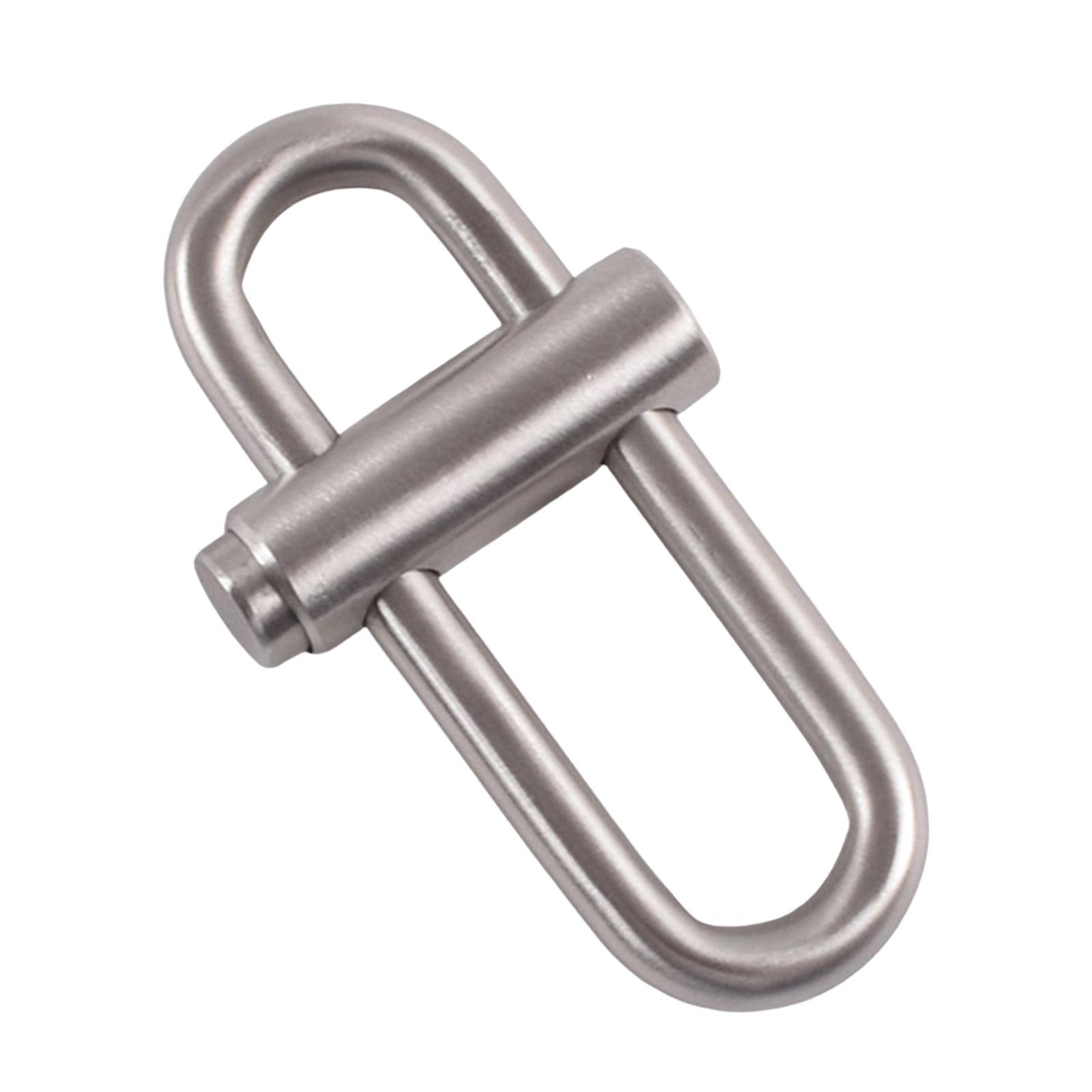 Stainless Steel Carabiner Keychain Fittings Multipurpose Creative Clip Buckle Gift Tool for Key Car Key Outdoor Climbing Camping