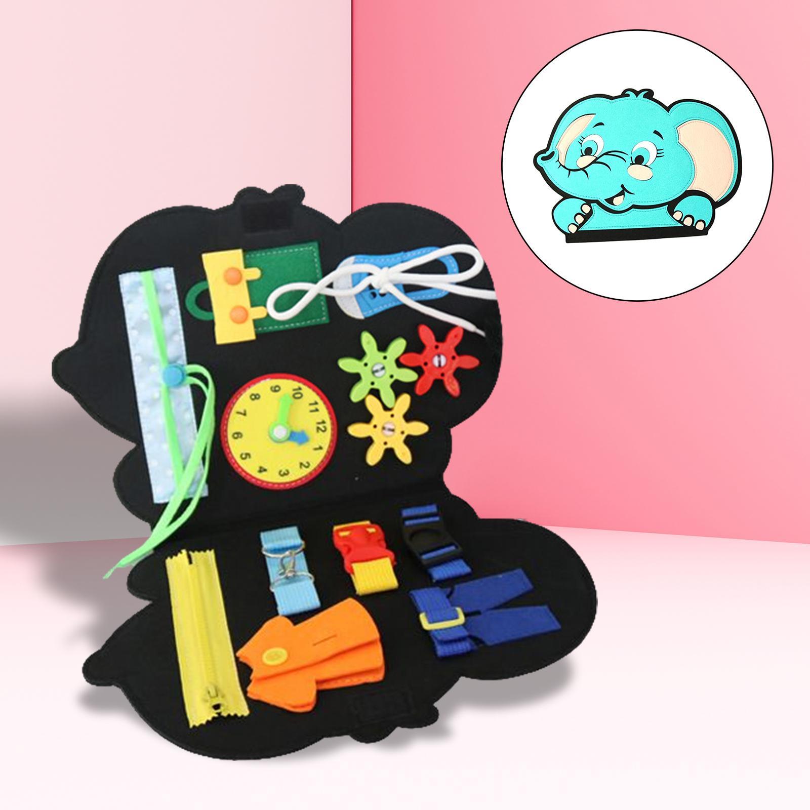 Montessori Sensory Board Toy Educational Toys Felt for Preschool Girls Boys