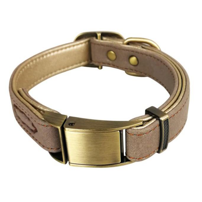 Vòng da PU khóa bập chốt sập ,đẹp độc lạ cho chó con