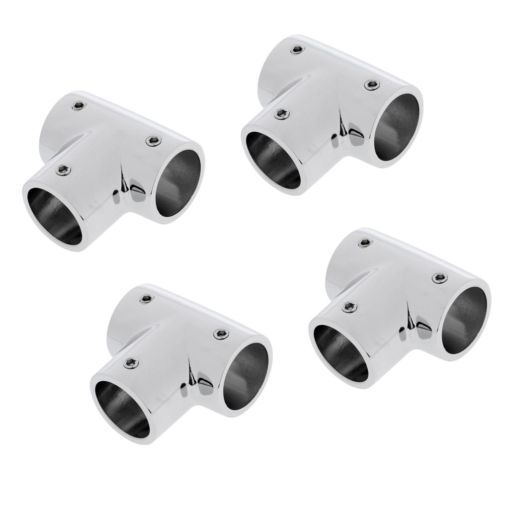 4 Bền 25 Mm 90 Độ Đánh Bóng Thép Không Gỉ 316 Thuyền Tay Đường Sắt Nối Tee Phần Cứng