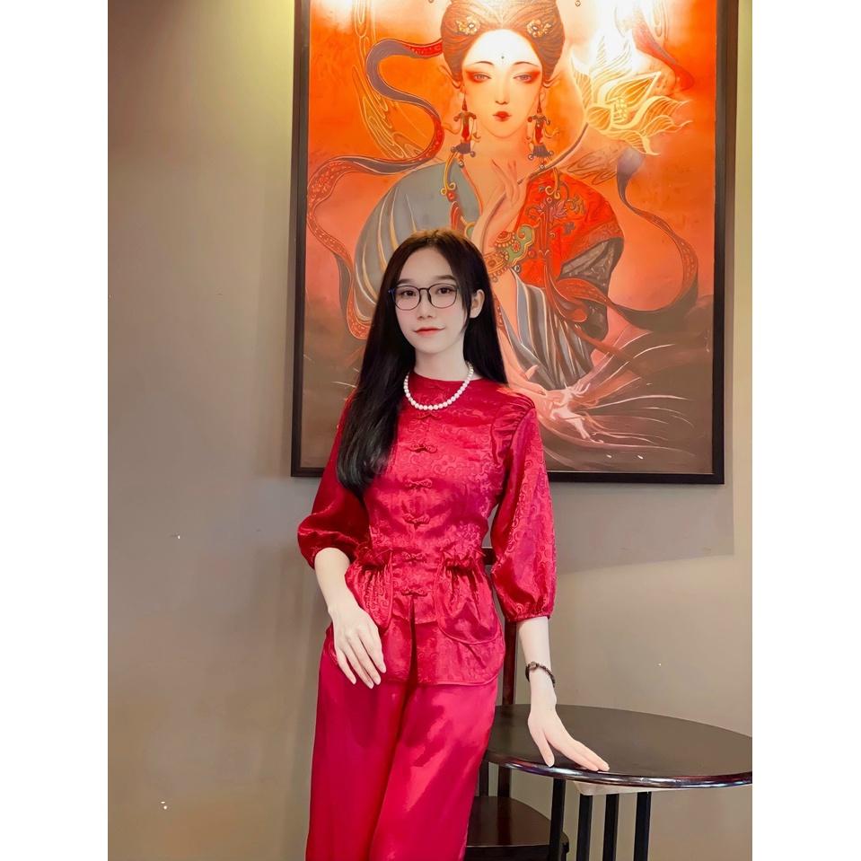 đồ lam đi chùa mẫu túi tiền gấm