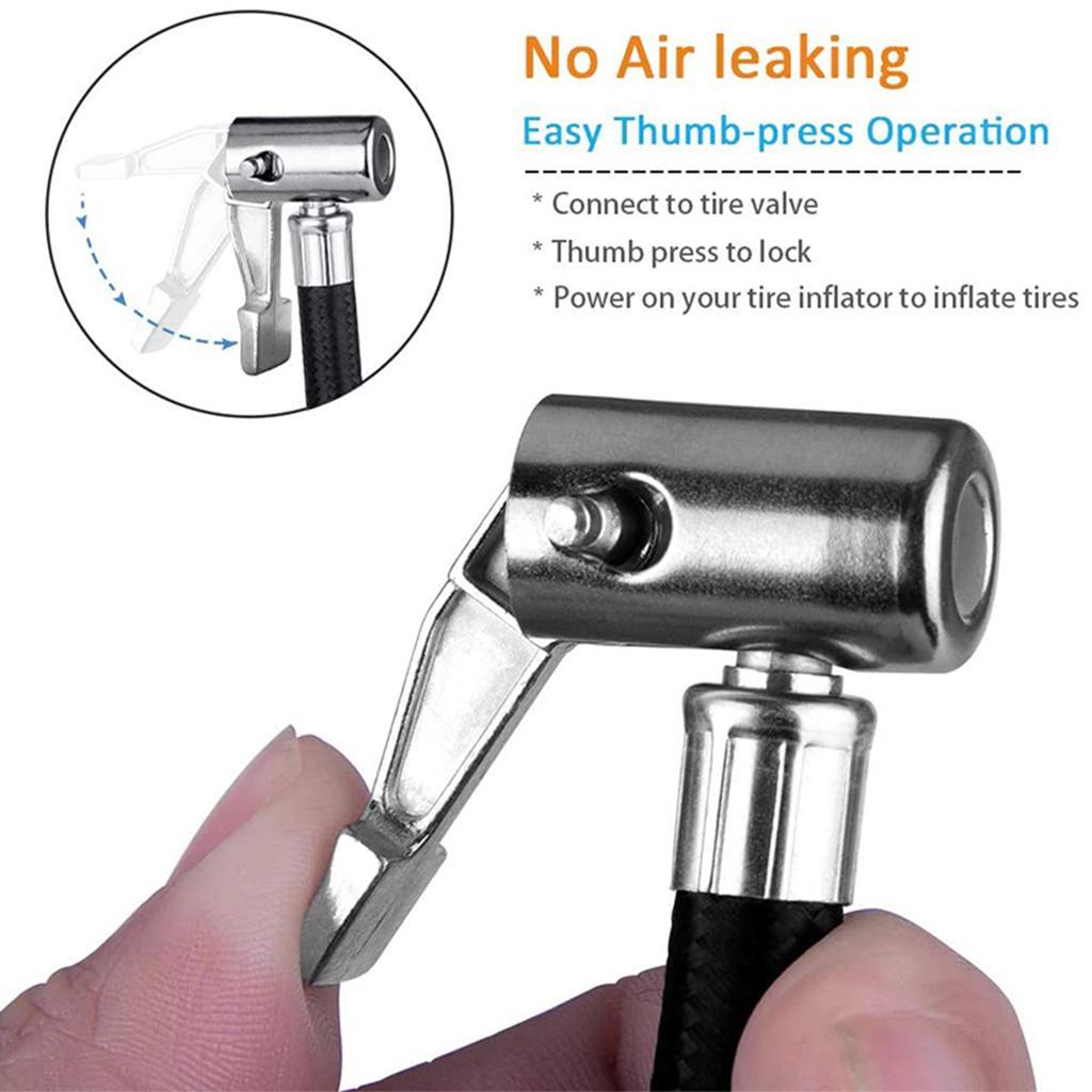 Car 23cm Tyre Inflator Hose Adapter Accessories for Bicycles Motorbikes Pump