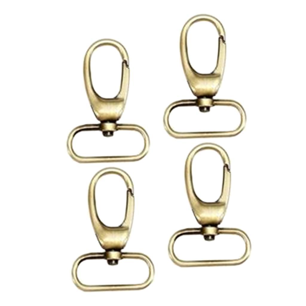 4Pack Swivel   Clip Hook Lobster Claw Clasp for Purse Bag Strap Copper