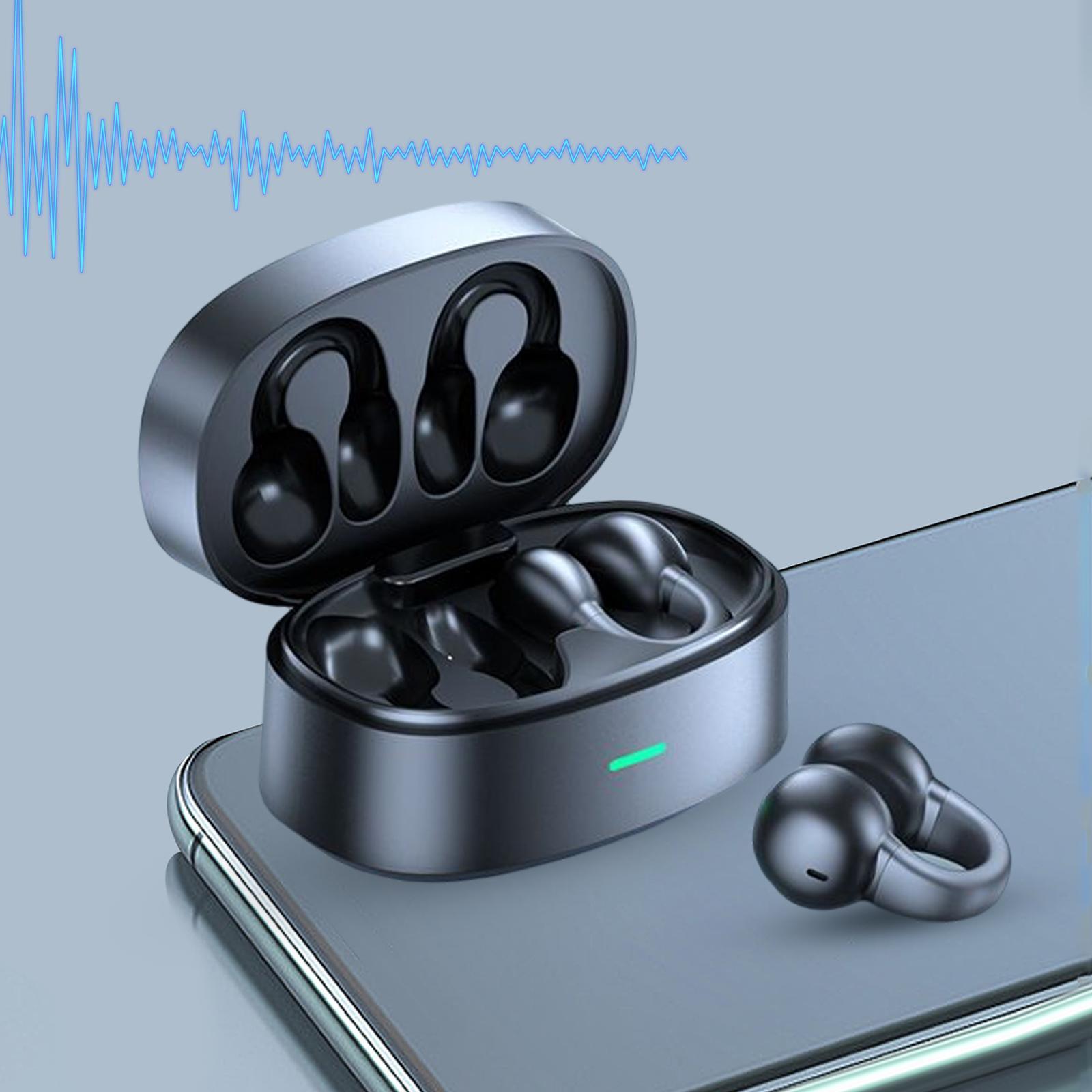 Headphones V5.3 Ear Clip wearing Ergonomic for Computer Gaming Sport