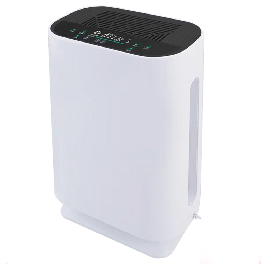 Máy Lọc Không Khí Và Tạo Ẩm Air Purifier ML-80 Bộ Lọc 4 Lớp ( Hepa + Than Hoạt Tính + Ion Âm), Đo Cảnh Báo Mức Độ Ô Nhiễm