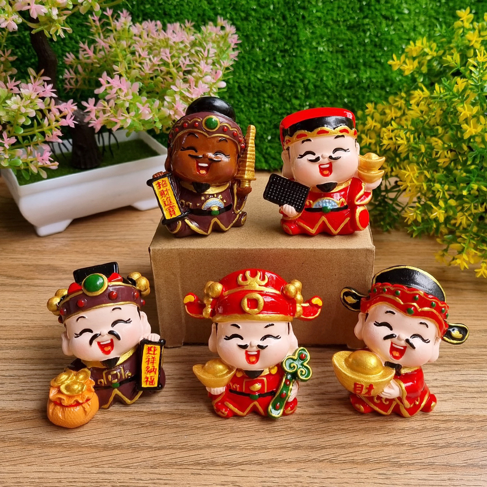 Bộ Ngũ Tài 6cm cao cấp kèm chân đế Tài Lộc Phát thuần Việt
