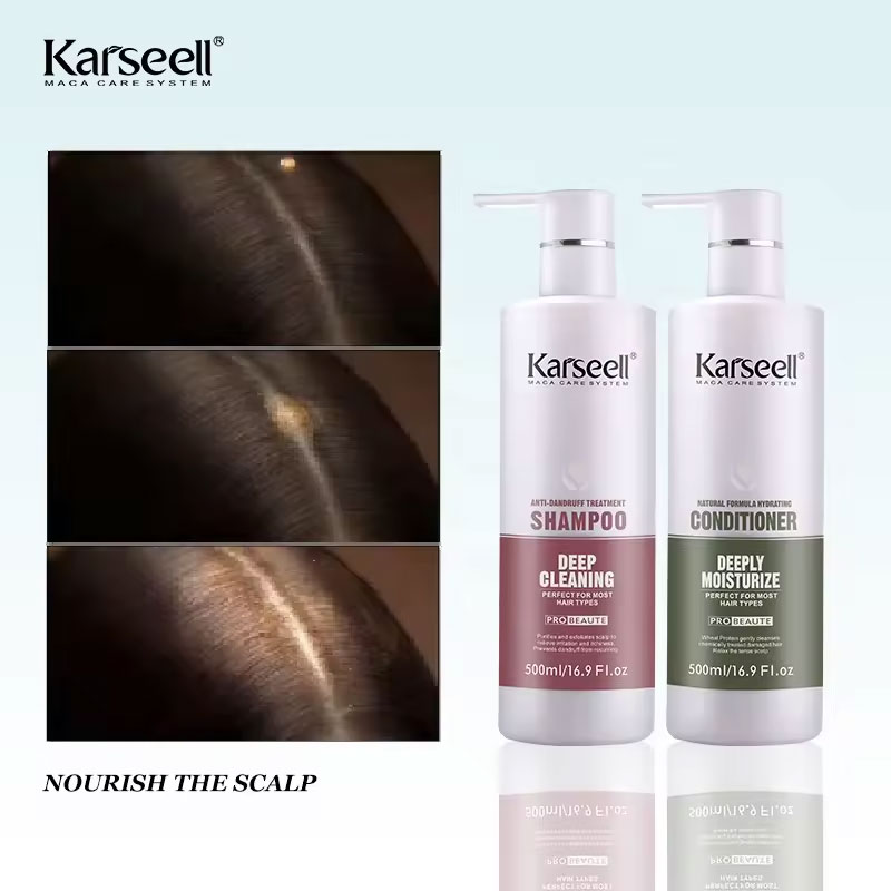 [+Tặng mũ trùm] Bộ dầu gội xả Karseell Maca chuyên nghiệp Salon ngăn ngừa gàu 500ml