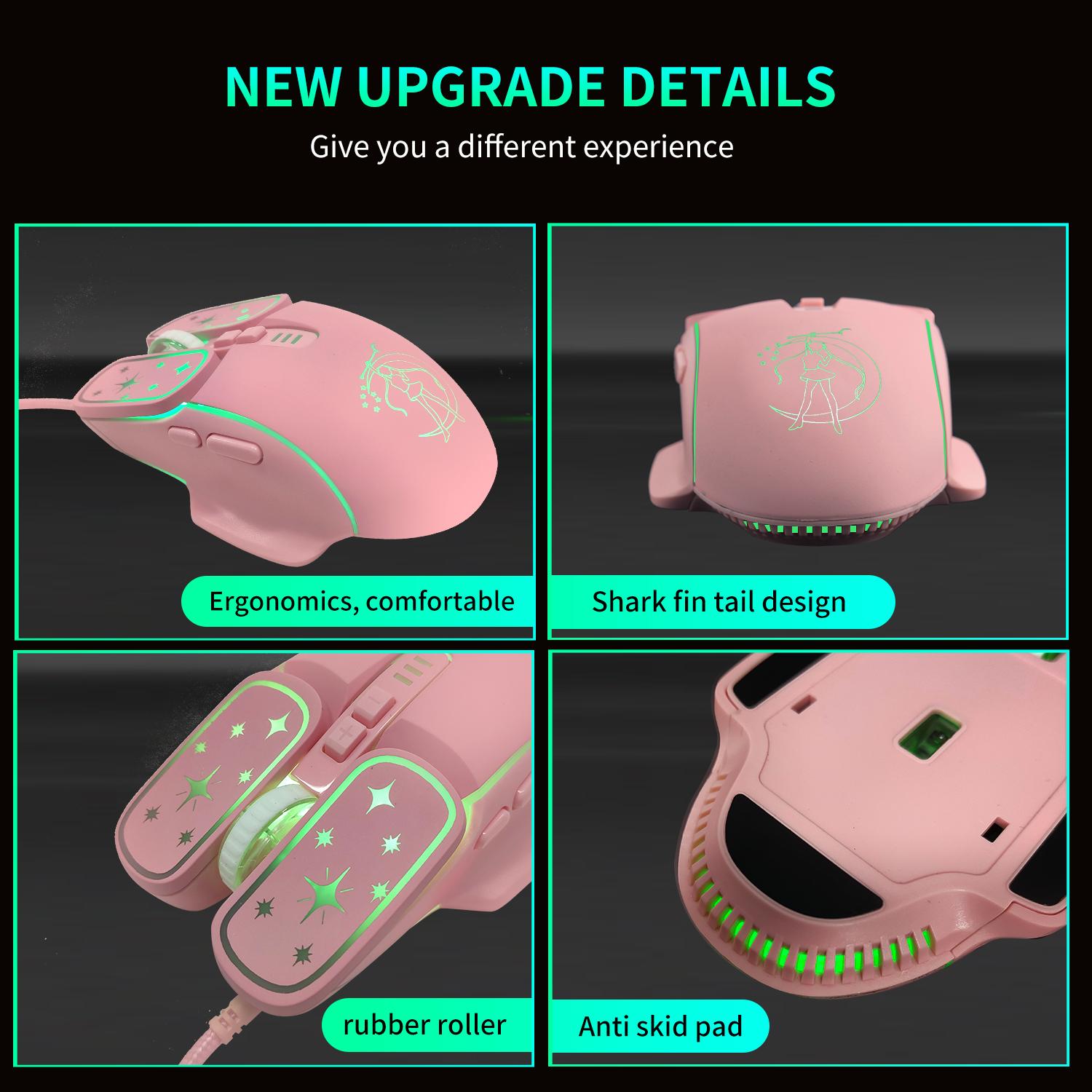 UTHAI DB71 Có Dây RGB 7200DPI Quang Chơi Game Ergonomic Cho Apple Android Lenovo Máy Tính Để Bàn