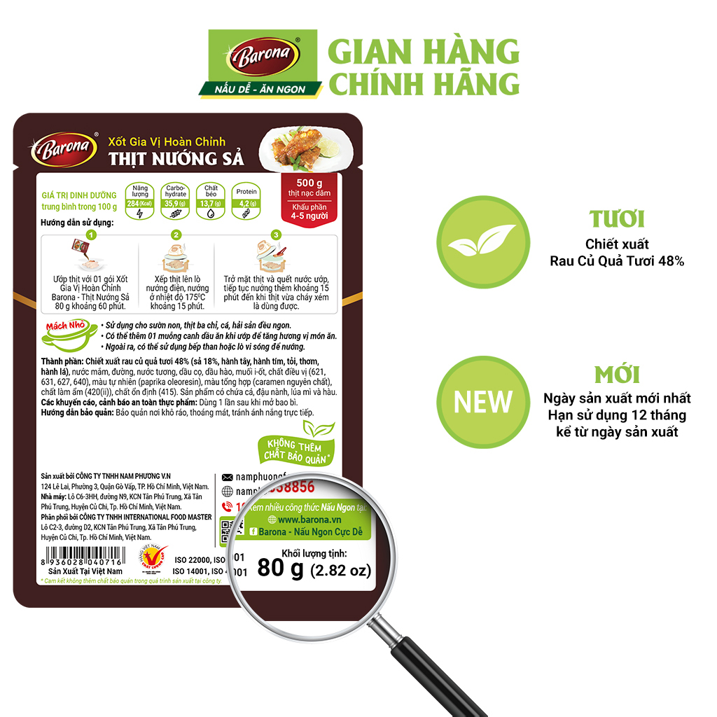 Combo 1 Nước Dùng Hoàn Chỉnh Lẩu Thái & 1 Xốt Barona Thịt Nướng Sả